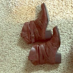 Brown ankle boots